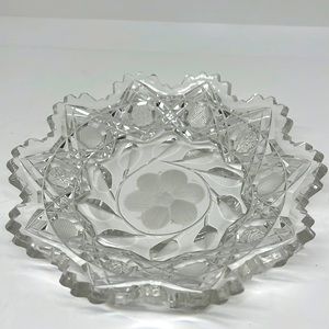 Cut crystal trinket/mint dish